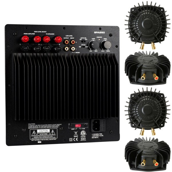 Main product image for Dayton Audio SPA250 With 4 Aura Pro Bass Shake 300-9000